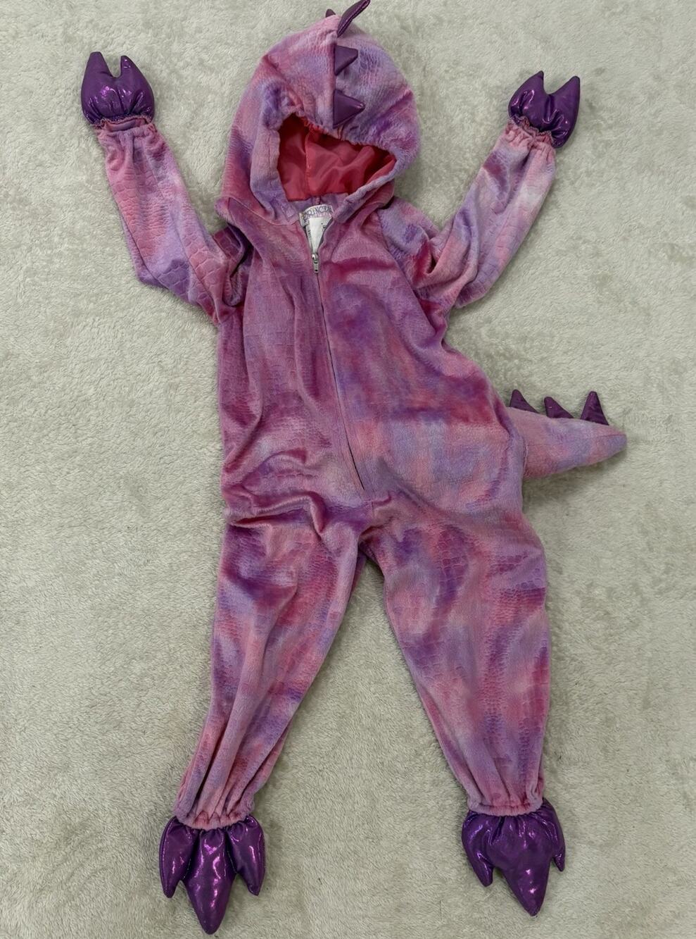 Princess Paradise Tilly T-Rex Girls XS 4 Pink Purple Dinosaur Halloween Costume